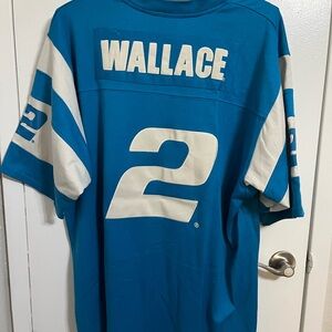 Chase Authentics Rusty Wallace Blue and White Jersey Shirt